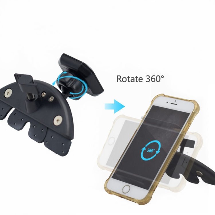 CD008 360 Degree Strong Magnet Car CD Slot Magnetic Cell Phone Mount Holder, CD008 - ORIWHIZ