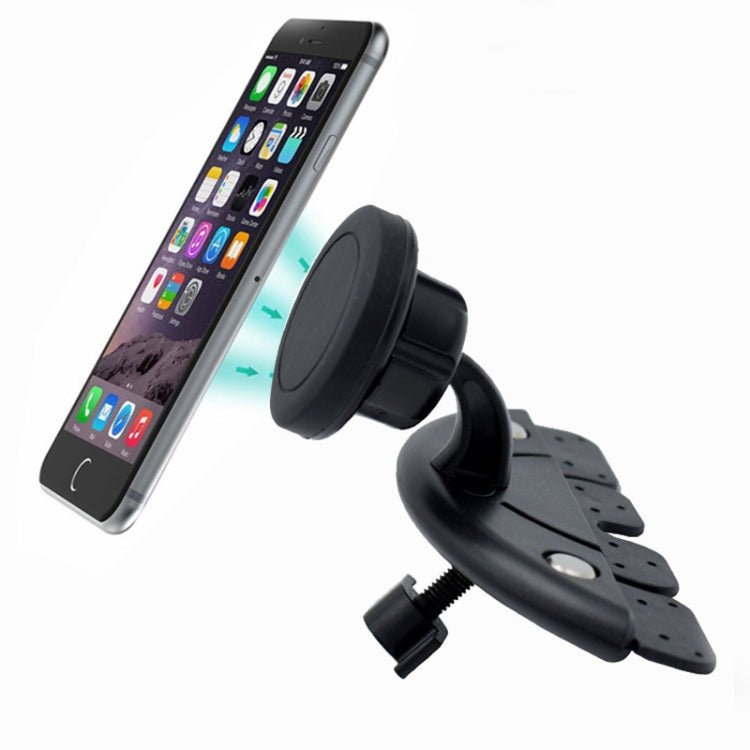 CD008 360 Degree Strong Magnet Car CD Slot Magnetic Cell Phone Mount Holder, CD008 - ORIWHIZ