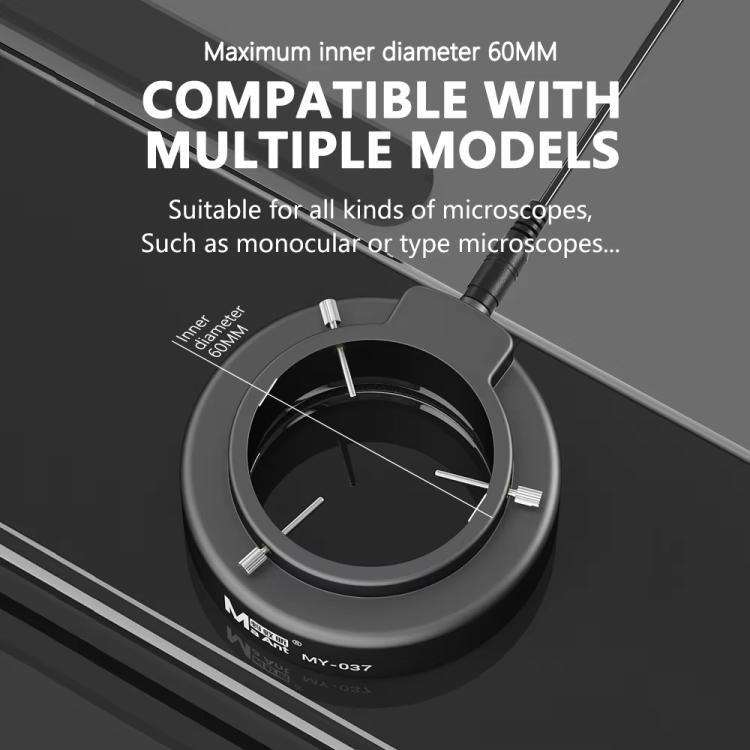 Cell Phone Repair 144 Beads Microscope Ring Light Source, MY - 037 144 Beads - ORIWHIZ