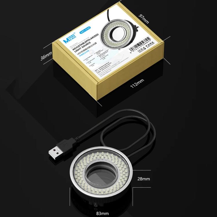 Cell Phone Repair Microscope Ring Polarized LED Light Source Lamps 96 Beads Anti - Glare Fill Lights, MY - 038 96 Beads - ORIWHIZ