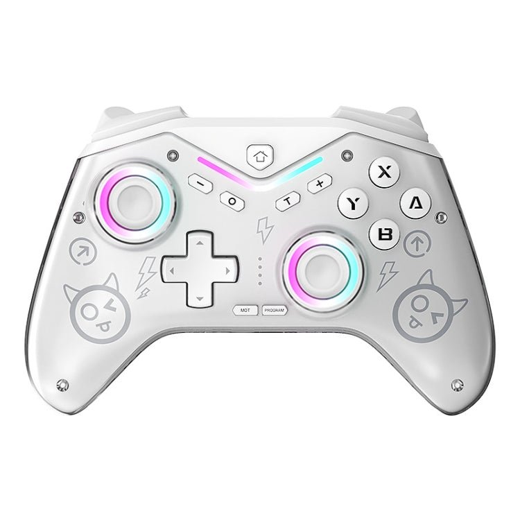 CM - 619 Bluetooth Game Controller Programmable with RGB Lights for Switch / Steam Deck / PC / IOS / Android, 619 Black, 619 White - ORIWHIZNintendo AccessoriesNintendo Accessories GamepadsToys & Hobbies