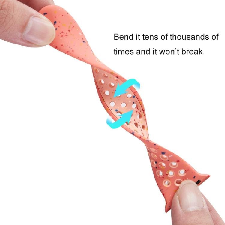 Coloful Silicone Watch Band, For Apple Watch 46mm / 49mm / 45mm / 44mm, For Apple Watch 42mm / 41mm / 40mm / 38mm - ORIWHIZ