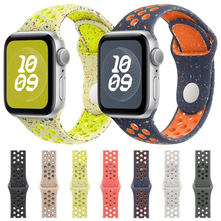 Coloful Silicone Watch Band, For Apple Watch 46mm / 49mm / 45mm / 44mm, For Apple Watch 42mm / 41mm / 40mm / 38mm - ORIWHIZ