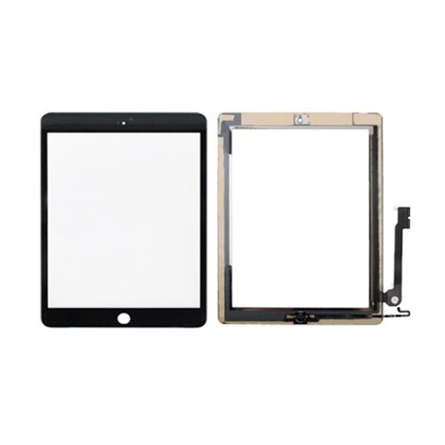 Controller Button + Home Key Button PCB Membrane Flex Cable + Touch Panel Installation Adhesive Touch Panel for iPad 4, For iPad 4 - ORIWHIZ