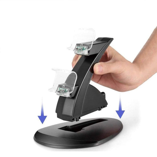 Controller Charger Dock LED Dual USB PS4 Charging Stand Station Cradle for Sony Playstation 4 PS4 / PS4 Pro /PS4 slim, for PS4 / PS4 Pro /PS4 slim - ORIWHIZSony AccessoriesSony Accessories Charger & PowerToys & Hobbies