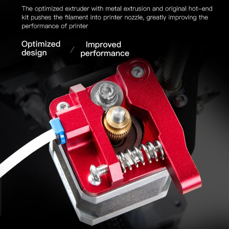 Creality All Metal Red Block Bowden Extruder Kit for Ender - 3 / Ender - 3 Pro / Ender - 3 V2 / CR - 10 Pro V2 3D Printer - ORIWHIZ
