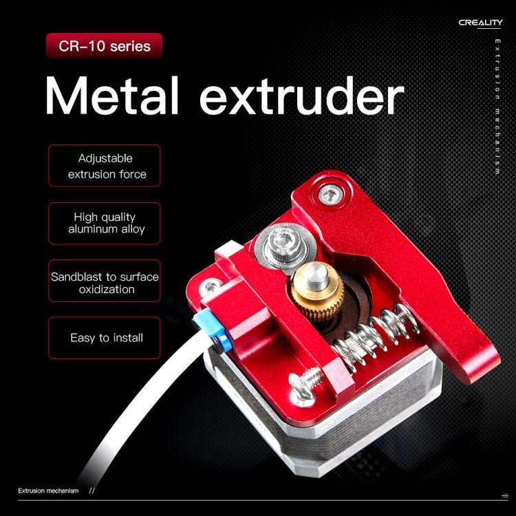 Creality All Metal Red Block Bowden Extruder Kit for Ender - 3 / Ender - 3 Pro / Ender - 3 V2 / CR - 10 Pro V2 3D Printer - ORIWHIZ