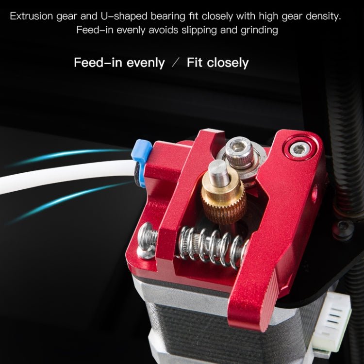 Creality All Metal Red Block Bowden Extruder Kit for Ender - 3 / Ender - 3 Pro / Ender - 3 V2 / CR - 10 Pro V2 3D Printer - ORIWHIZ
