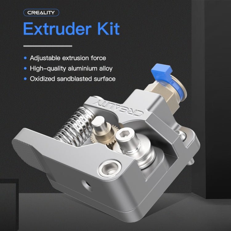 Creality All Metal Silver Block Bowden Extruder Kit for Ender - 3 / Ender - 3 Pro / Ender - 3 V2 / CR - 10 Pro V2 3D Printer - ORIWHIZ