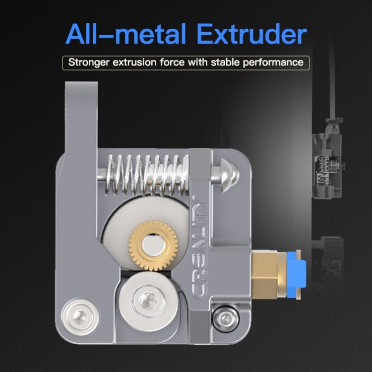 Creality All Metal Silver Block Bowden Extruder Kit for Ender - 3 / Ender - 3 Pro / Ender - 3 V2 / CR - 10 Pro V2 3D Printer - ORIWHIZ
