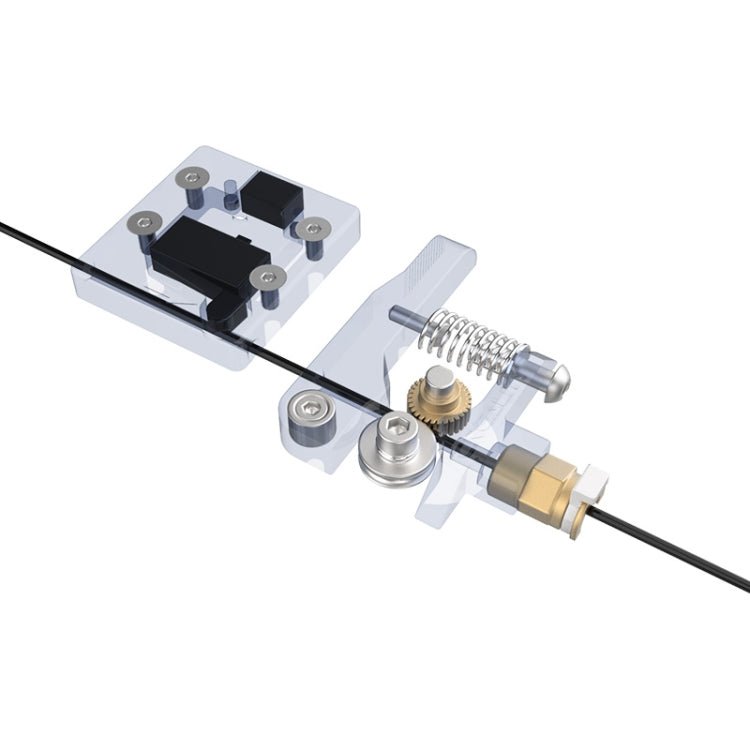 Creality All Metal Silver Block Bowden Extruder Kit for Ender - 3 / Ender - 3 Pro / Ender - 3 V2 / CR - 10 Pro V2 3D Printer - ORIWHIZ