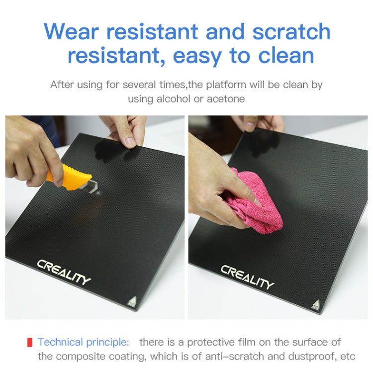 Creality Carborundum Glass Plate Platform Heated Bed Build Surface for Ender - 3 3D Printer Part - ORIWHIZ