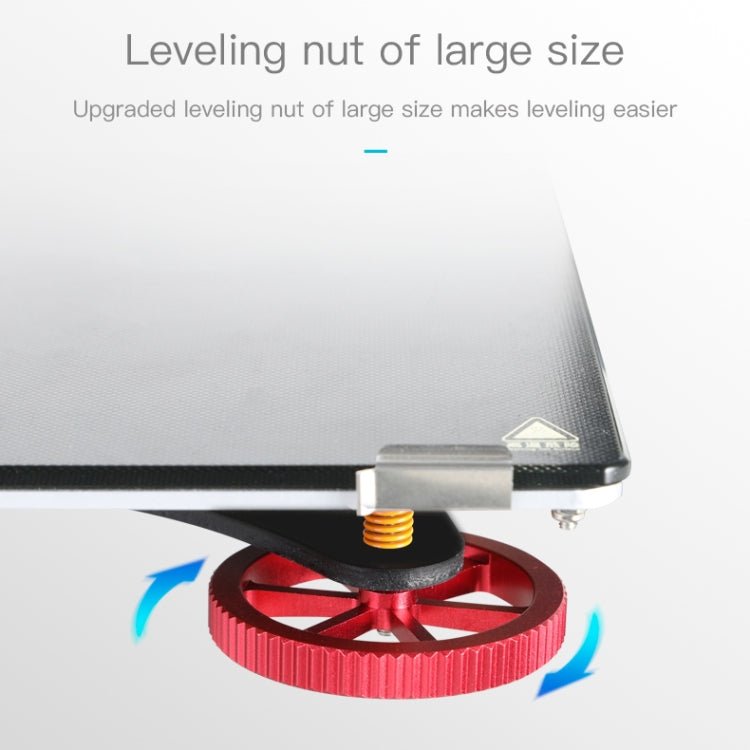 Creality Metal Red Hand Screwed Leveling Nut for Ender - 3 / Ender - 3 Pro / Ender - 3 V2 / CR - 10 Pro V2 3D Printer - ORIWHIZ