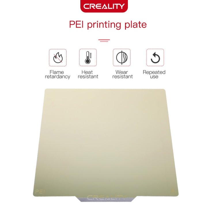 Creality PEI Priting Plate Double - sided PEI Spring Steel Sheet with Magnetic Base for Ender - 3 3D Printer Part - ORIWHIZ
