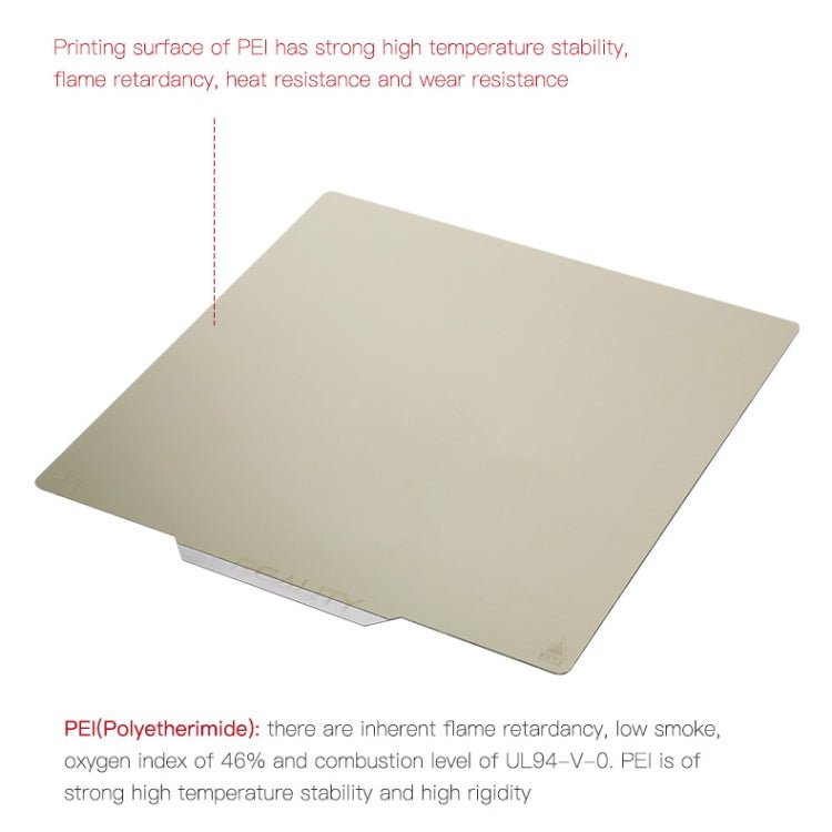 Creality PEI Priting Plate Double - sided PEI Spring Steel Sheet with Magnetic Base for Ender - 3 3D Printer Part - ORIWHIZ