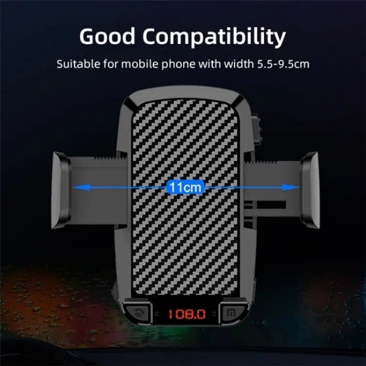 CS14 Car Interior Air Vent Mount Phone Stand MP3 Player FM Bluetooth Transmitter, CS14 - ORIWHIZ