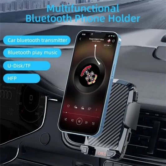 CS14 Car Interior Air Vent Mount Phone Stand MP3 Player FM Bluetooth Transmitter, CS14 - ORIWHIZ