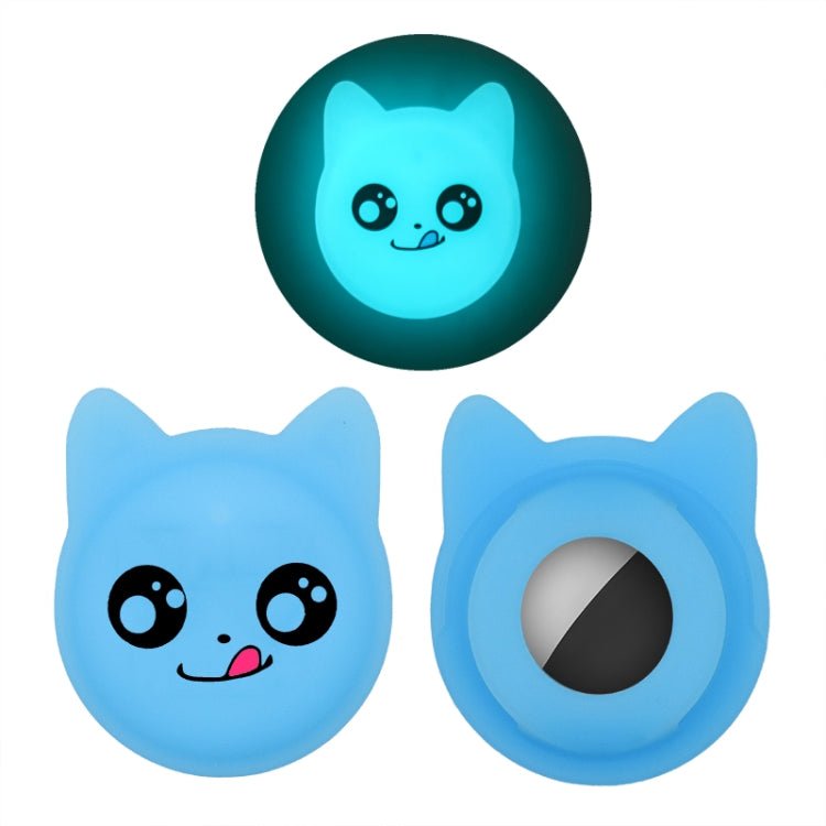 Cute Cartoon Pet Collar Anti - lost Tracker Silicone Case For AirTag, Naughty Smile - ORIWHIZ