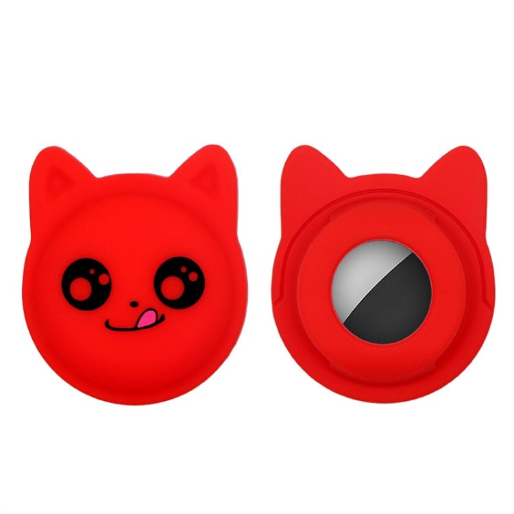 Cute Cartoon Pet Collar Anti - lost Tracker Silicone Case For AirTag, Naughty Smile - ORIWHIZ