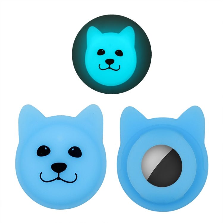 Cute Cartoon Pet Collar Anti - lost Tracker Silicone Case For AirTag, Serious Face, Naughty Smiley, Hanhan Smile - ORIWHIZ