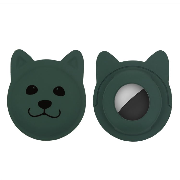 Cute Cartoon Pet Collar Anti - lost Tracker Silicone Case For AirTag, Serious Face, Naughty Smiley, Hanhan Smile - ORIWHIZ
