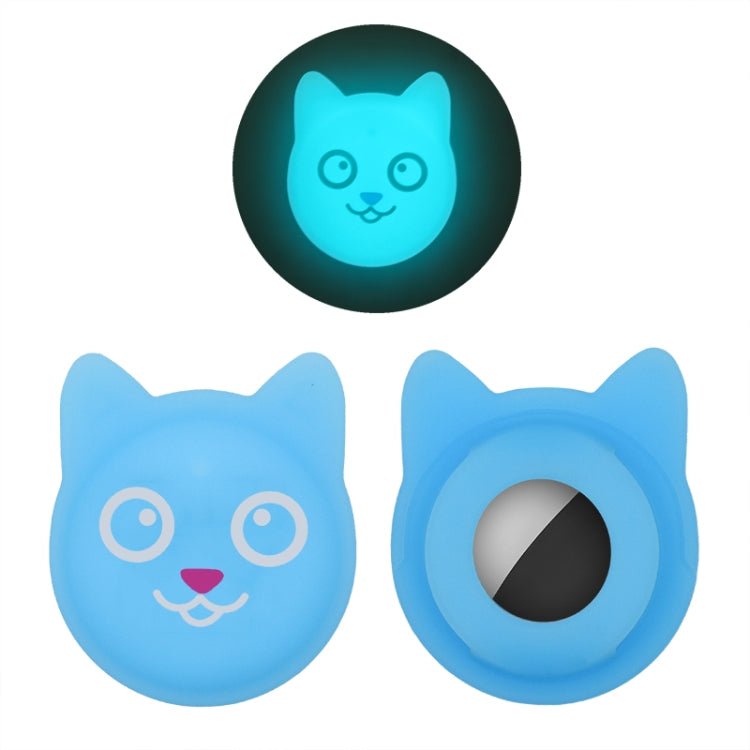 Cute Cartoon Pet Collar Anti - lost Tracker Silicone Case For AirTag, Serious Face, Naughty Smiley, Hanhan Smile - ORIWHIZ