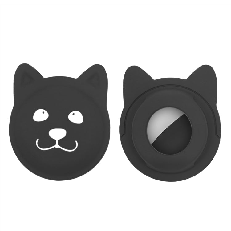 Cute Cartoon Pet Collar Anti - lost Tracker Silicone Case For AirTag, Serious Face, Naughty Smiley, Hanhan Smile - ORIWHIZ