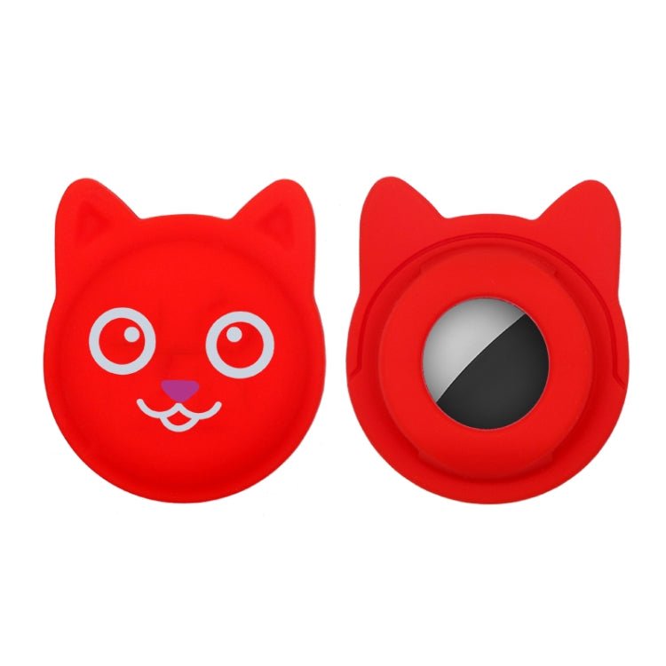 Cute Cartoon Pet Collar Anti - lost Tracker Silicone Case For AirTag, Serious Face, Naughty Smiley, Hanhan Smile - ORIWHIZ