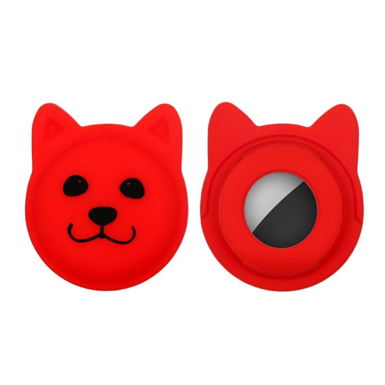 Cute Cartoon Pet Collar Anti - lost Tracker Silicone Case For AirTag, Serious Face, Naughty Smiley, Hanhan Smile - ORIWHIZ
