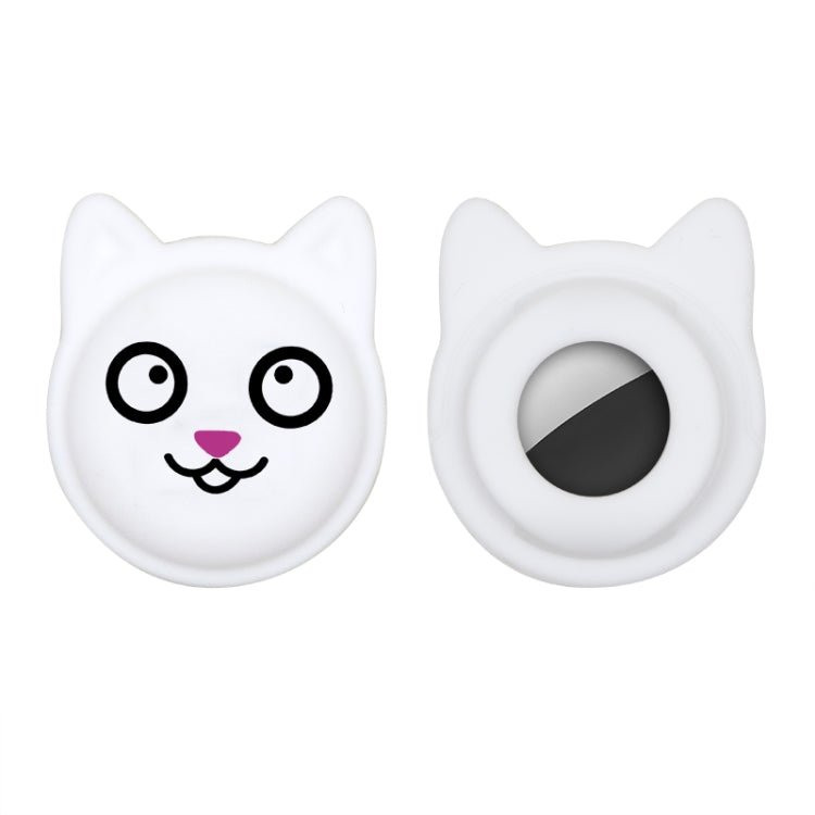 Cute Cartoon Pet Collar Anti - lost Tracker Silicone Case For AirTag, Serious Face, Naughty Smiley, Hanhan Smile - ORIWHIZ