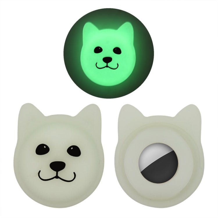 Cute Cartoon Pet Collar Anti - lost Tracker Silicone Case For AirTag, Serious Face, Naughty Smiley, Hanhan Smile - ORIWHIZ