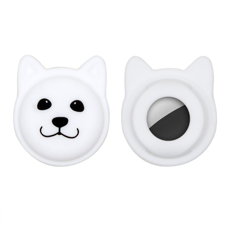 Cute Cartoon Pet Collar Anti - lost Tracker Silicone Case For AirTag, Serious Face, Naughty Smiley, Hanhan Smile - ORIWHIZ