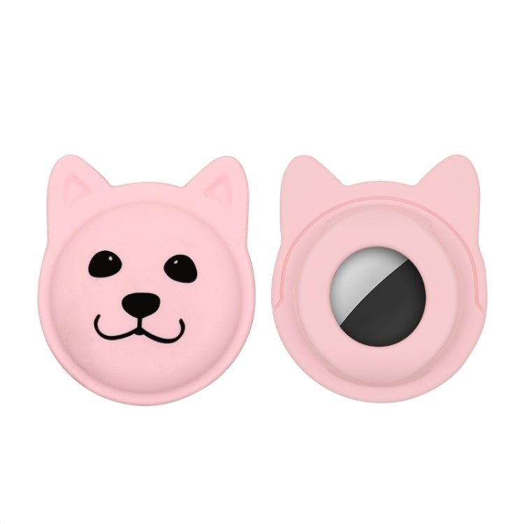 Cute Cartoon Pet Collar Anti - lost Tracker Silicone Case For AirTag, Serious Face, Naughty Smiley, Hanhan Smile - ORIWHIZ