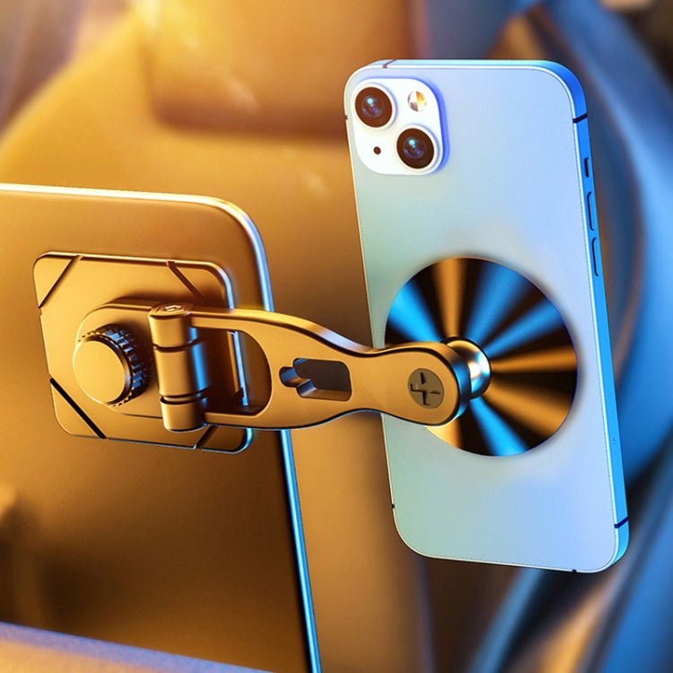 D29 Metal Car Phone Holder Floating Screen Folding Magnetic Phone Holder, D29 - ORIWHIZ