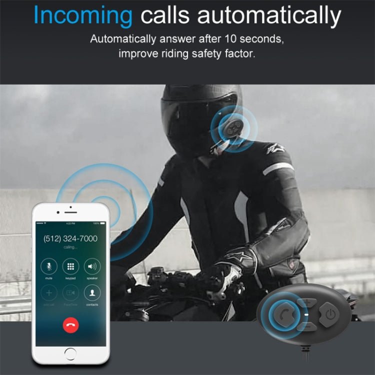 Dier DK12 800m Helmet Wireless Bluetooth Headset 5.0 Waterproof Double Motorcycle Call Headset With Intercom Function, DK12 - ORIWHIZConsumer ElectronicsMotorcycle Walkie TalkieWalkie Talkie