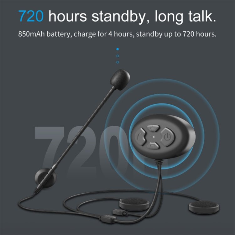 Dier DK12 800m Helmet Wireless Bluetooth Headset 5.0 Waterproof Double Motorcycle Call Headset With Intercom Function, DK12 - ORIWHIZConsumer ElectronicsMotorcycle Walkie TalkieWalkie Talkie