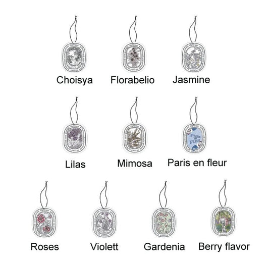 Diptyque Car Solid Fragrance Tablets Aromatherapy Cards - ORIWHIZ