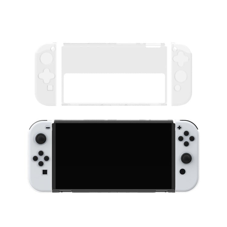 DOBE Game Handle Transparent Crystal Case TPU Protective Cover For Switch OLED Console, TNS - 1133C - ORIWHIZDOBENintendo AccessoriesNintendo Accessories Cases