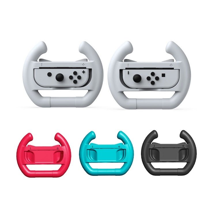 DOBE Left And Right Handle Steering Wheel For Switch OLED / Switch, Specification:, White(2PCS/Pack), Black(2PCS/Pack), Red + Blue(2PCS/Pack) - ORIWHIZDOBENintendo AccessoriesNintendo Accessories Gamepads