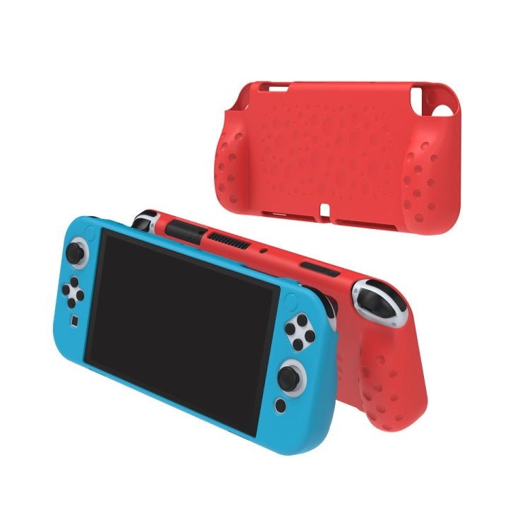 DOBE TNS - 1135 Game Console Integrated All - Inclusive Soft Slip Protective Case For Nintendo Switch OLED, White, Red, Blue - ORIWHIZDOBENintendo AccessoriesNintendo Accessories Cases