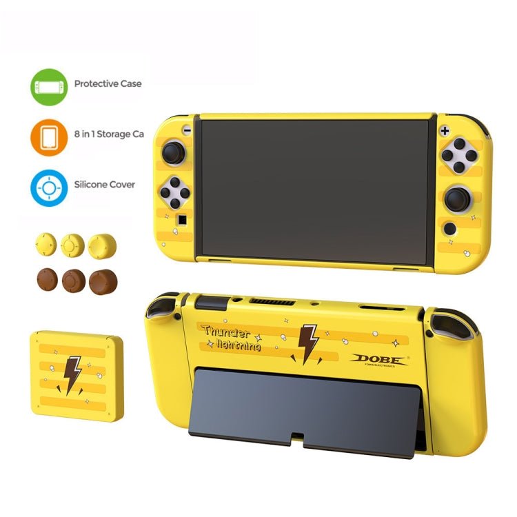 DOBE TNS - 1192 Host Handle Protective Shell + Card Box + Rocker Cap Set For Switch OLED, TNS - 1192 - ORIWHIZDOBENintendo AccessoriesNintendo Accessories Cases