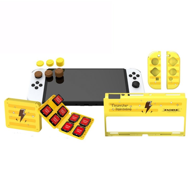 DOBE TNS - 1192 Host Handle Protective Shell + Card Box + Rocker Cap Set For Switch OLED, TNS - 1192 - ORIWHIZDOBENintendo AccessoriesNintendo Accessories Cases