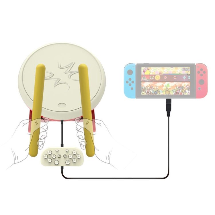DOBE TNS - 1867 Video Game Drum Sticks Controller Taiko Drum Kits for Nintendo Switch, For Nintendo Switch - ORIWHIZDOBENintendo AccessoriesNintendo Accessories Gamepads