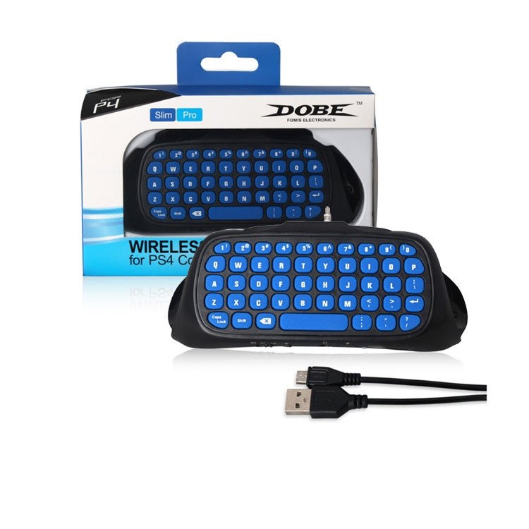 DOBE TP4 - 022 2.4G Wireless Controller Keyboard ABS Game Keyboard for PS4 / Slim, TP4 - 022 - ORIWHIZDOBESony AccessoriesSony Accessories Gamepads