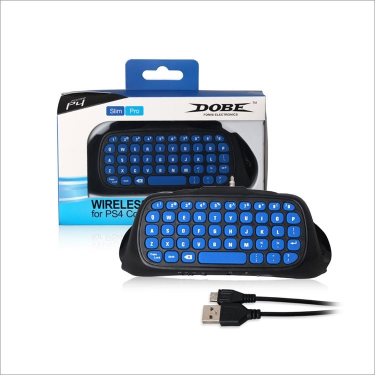DOBE TP4 - 022 2.4G Wireless Controller Keyboard ABS Game Keyboard for PS4 / Slim, TP4 - 022 - ORIWHIZDOBESony AccessoriesSony Accessories Gamepads