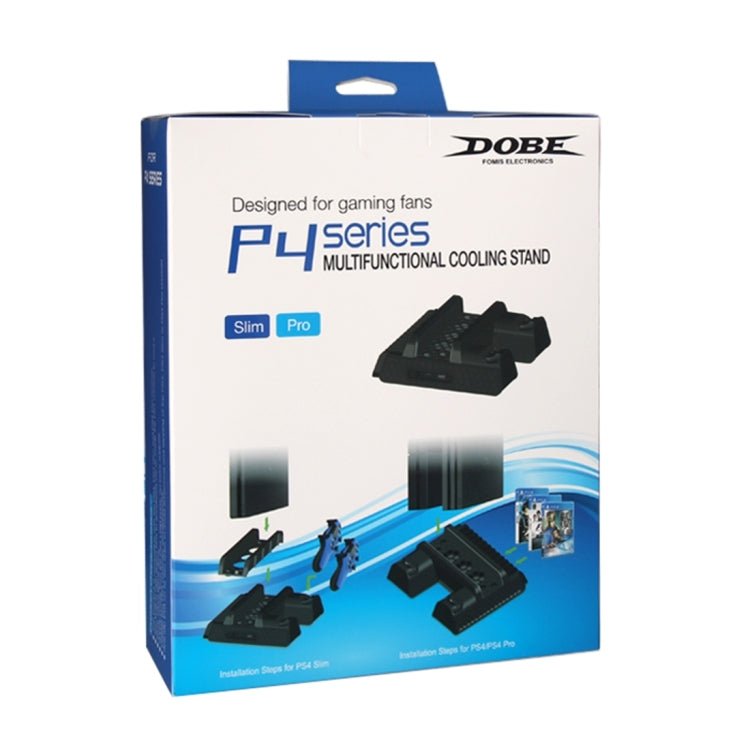 DOBE TP4 - 882 3 in 1 Game Console Cooling Fan + Game Storage Slots + Game Controller Charging Dock for Sony PS4 / PS4 Pro / PS4 Slim, For PS4 / PS4 Pro / PS4 Slim - ORIWHIZDOBESony AccessoriesSony Accessories Charger & Power