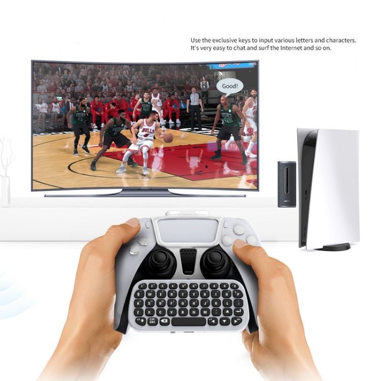 DOBE TP5 - 0556 Bluetooth Keyboard Wireless Gamepad With Headphone Jack For PS5, TP5 - 0556 Bluetooth Keyboard - ORIWHIZDOBESony AccessoriesSony Accessories Gamepads