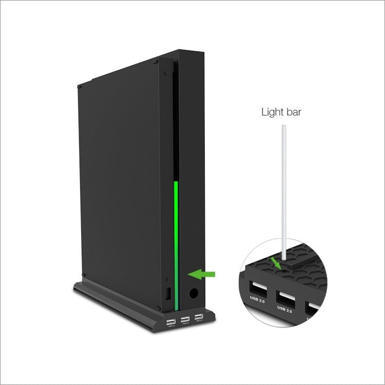 DOBE TYX - 1768 Heat Dissipate Vertical Stand Base Cooling Dock Cooling Fan Bracket for Xbox One X Game Console, TYX - 1768 - ORIWHIZDOBEMicroSoft AccessoriesMicroSoft Accessories Holder
