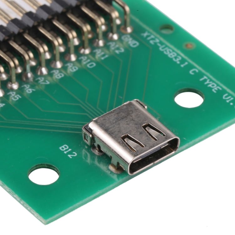 Double - sided Positive and Negative Type C Female Test Board USB 3.1 with PCB 24P Female Connector, Type C Female - ORIWHIZ