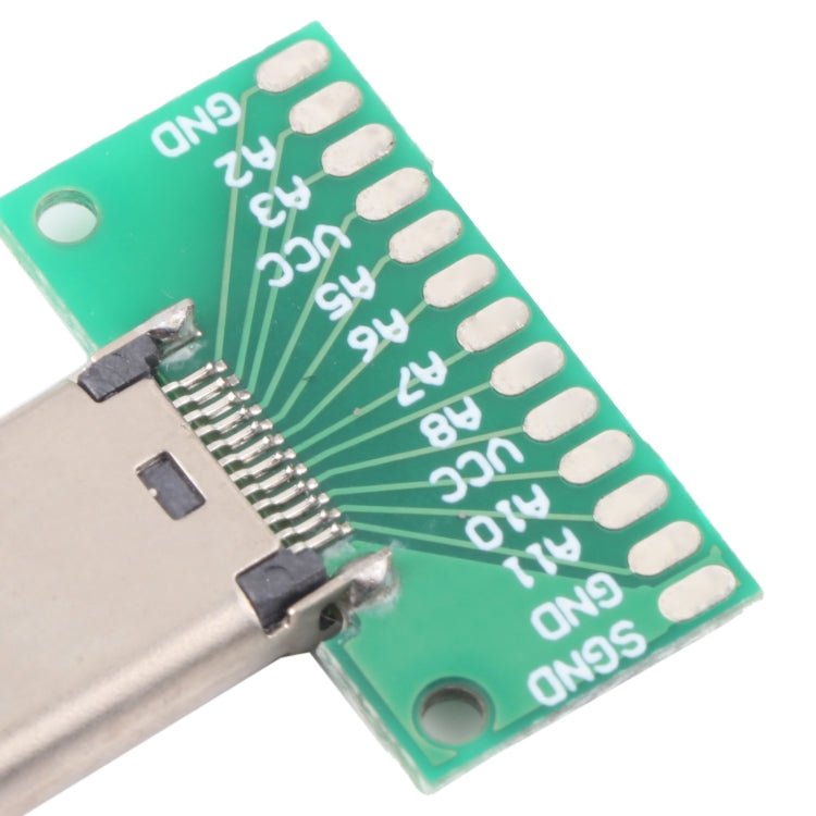 Double - sided Positive and Negative Type C Female Test Board USB 3.1 with PCB 24pin Welded, Type C Female 24pin - ORIWHIZ